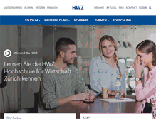 Tablet Screenshot of fh-hwz.ch